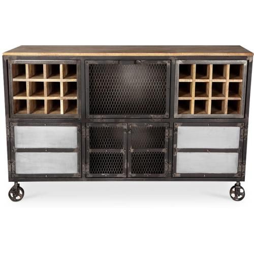 Cantinetta per vino con ruote - Design industriale - Davo