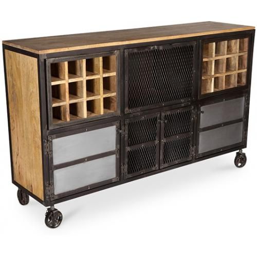 Cantinetta per vino con ruote - Design industriale - Davo