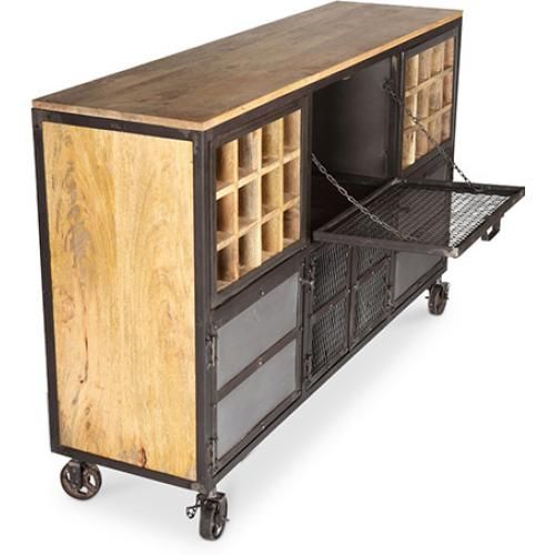 Cantinetta per vino con ruote - Design industriale - Davo