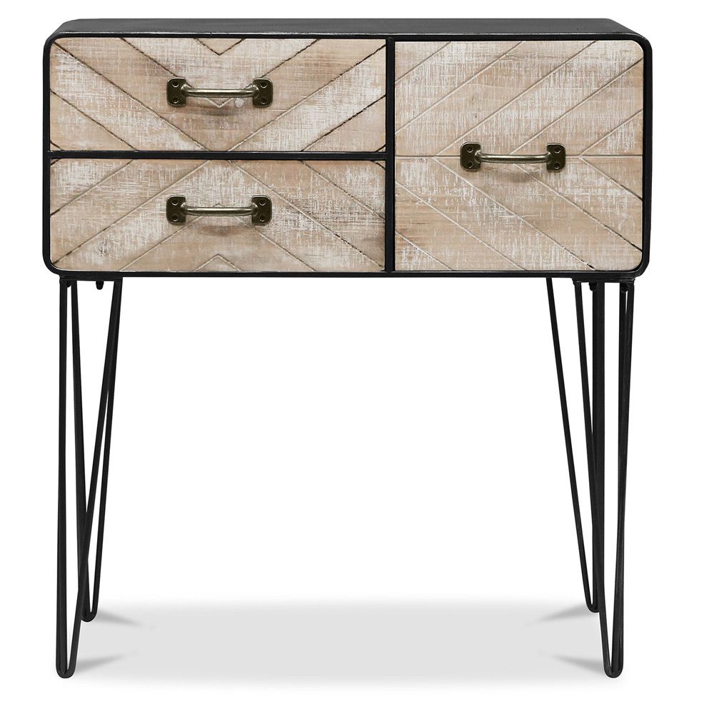 Credenza in Metallo - Stile Industriale - 3 cassetti - Carson