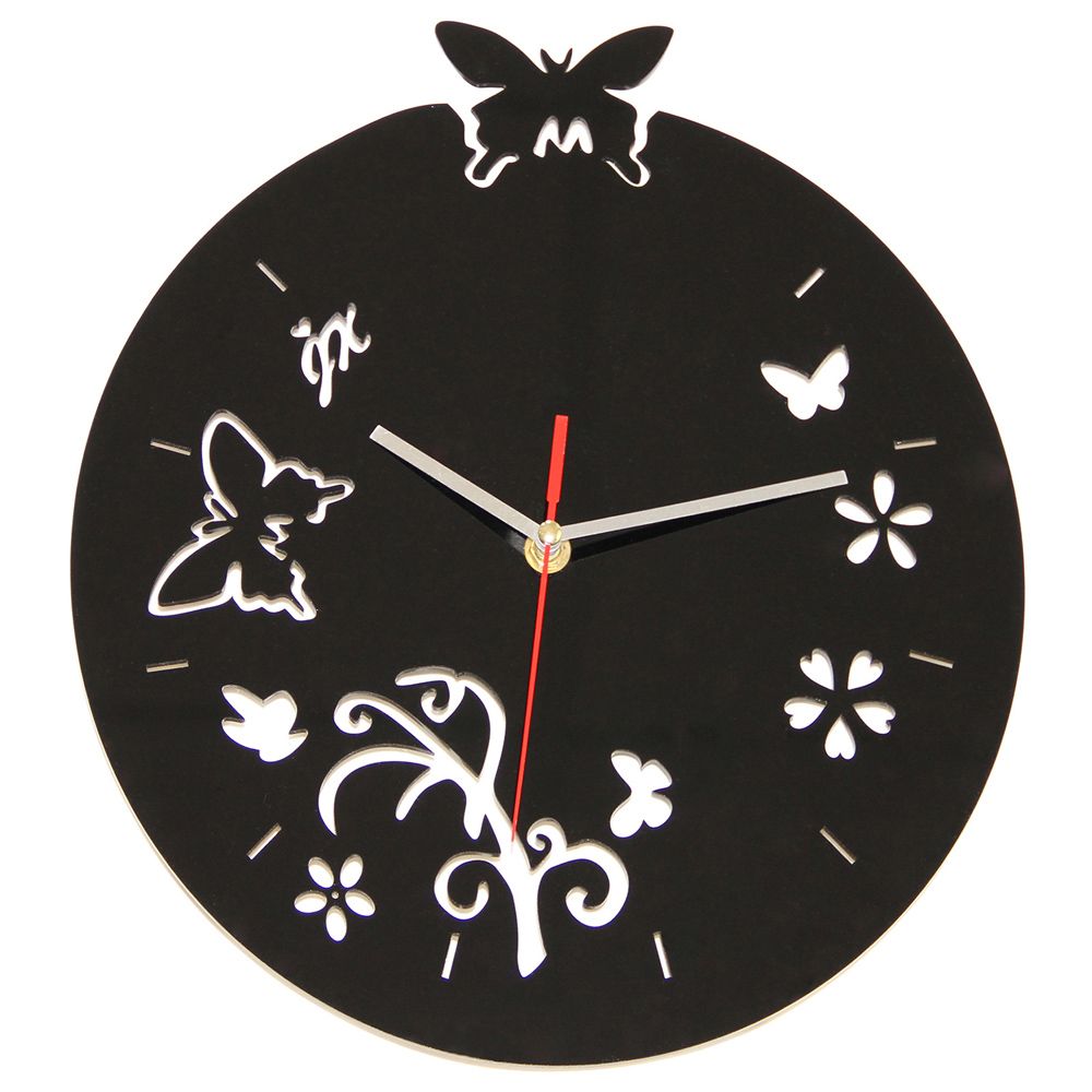 Orologio da parete Farfalle e Fiori