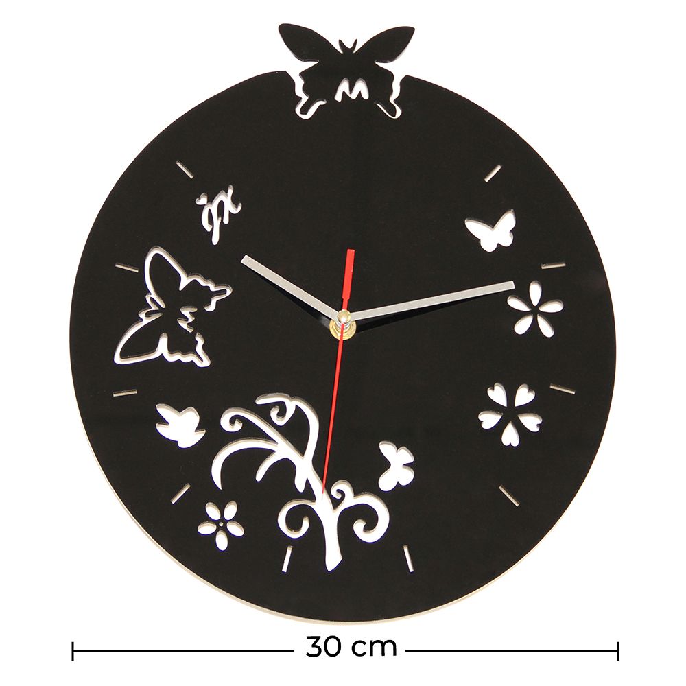 Orologio da parete Farfalle e Fiori