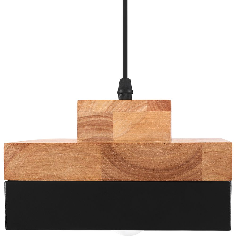 Lampadario stile scandinavo Edda - Legno e metallo