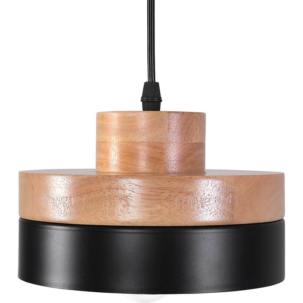 Lampadario stile scandinavo Eigli - Legno e metallo