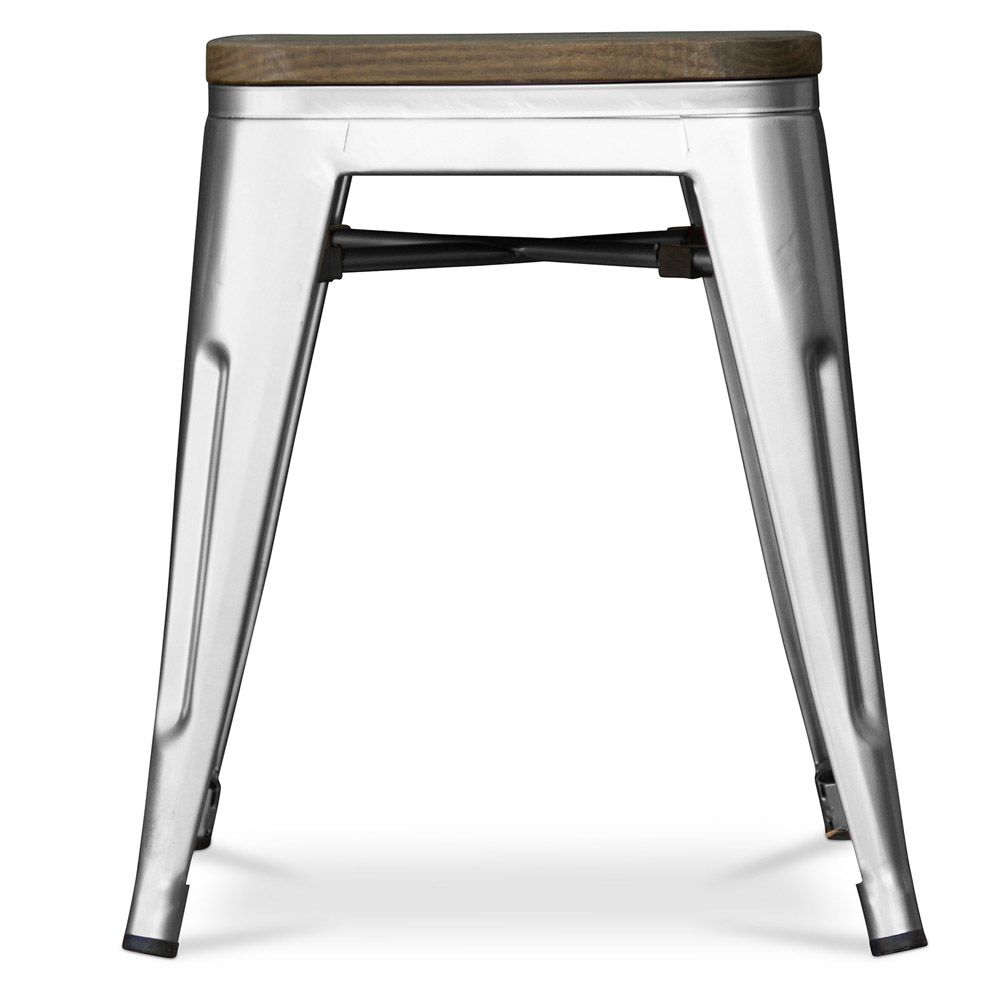 Sgabello Bistrot Metalix in legno - Metallo - 45 cm
