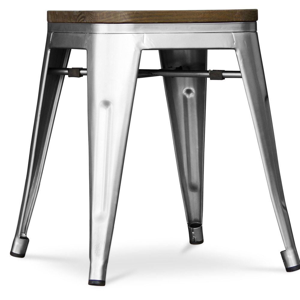 Sgabello Bistrot Metalix in legno - Metallo - 45 cm