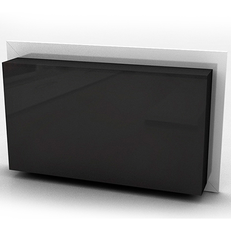Caminetto da parete a bioetanolo contemporaneo - VPF-FD50-bianco