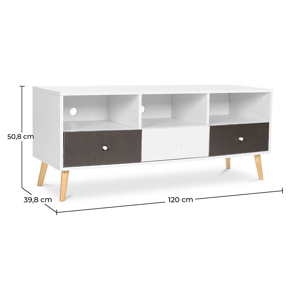 Mobile TV in Legno - Stile Scandinavo - Quenby 