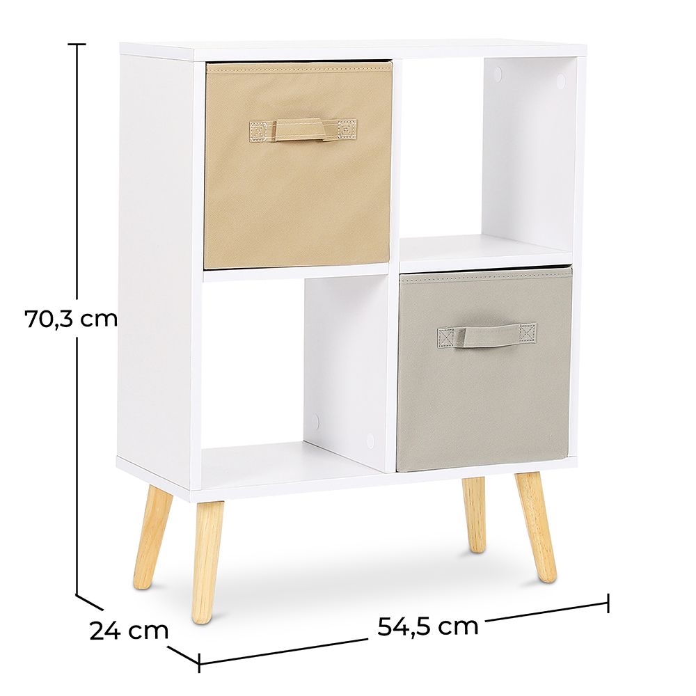 Scaffale in Legno Piccolo - Stile Scandinavo - Honuk