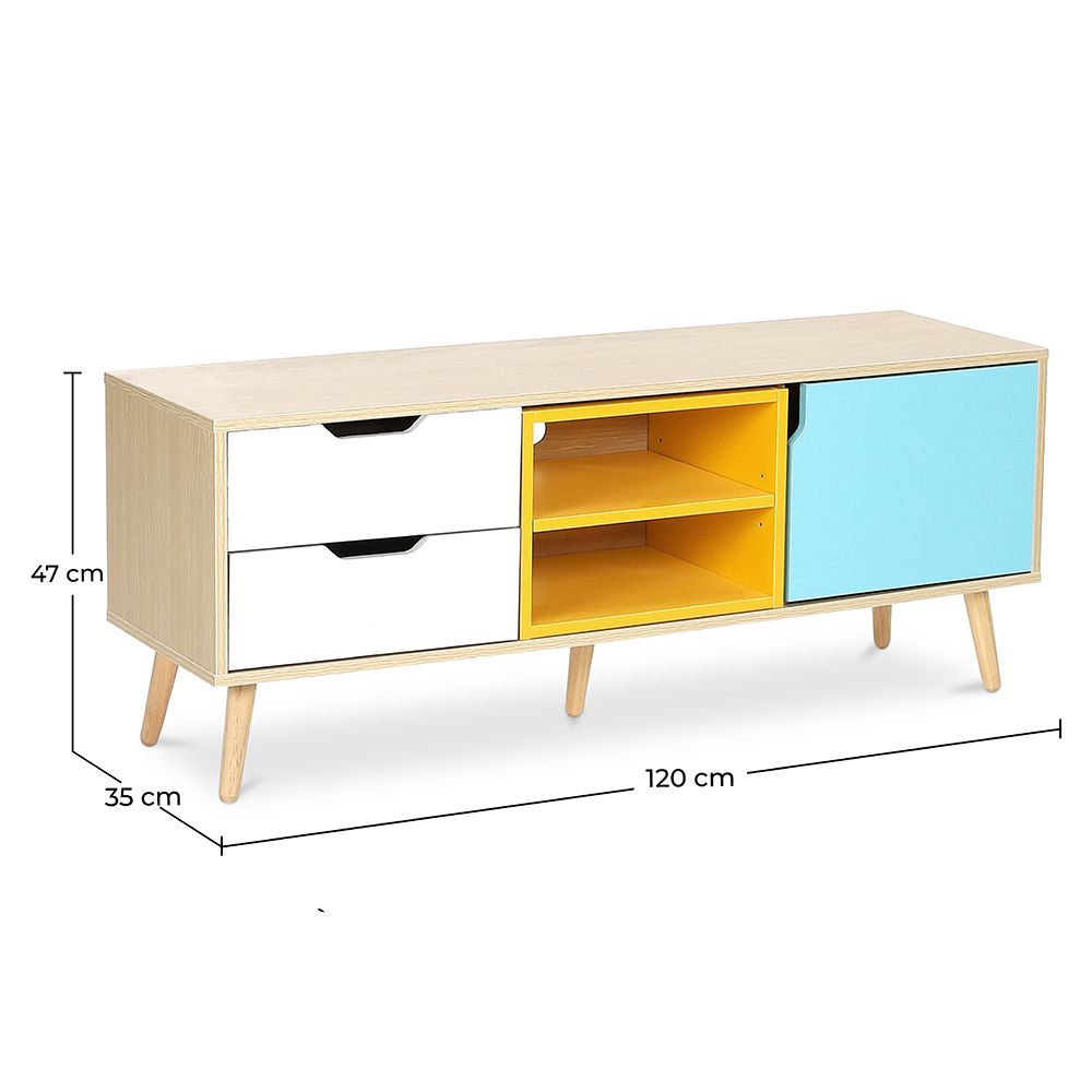 Mobile TV in Legno - Stile Scandinavo - Kaira