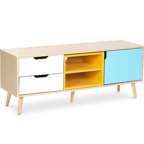Mobile TV in Legno - Stile Scandinavo - Kaira