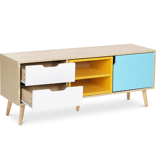 Mobile TV in Legno - Stile Scandinavo - Kaira