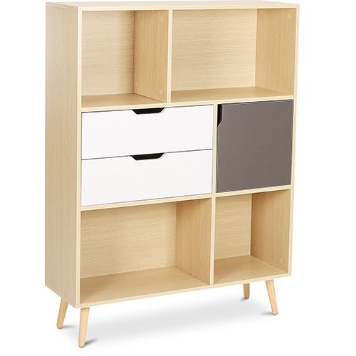 Scaffale in Legno - Stile Scandinavo - Polani