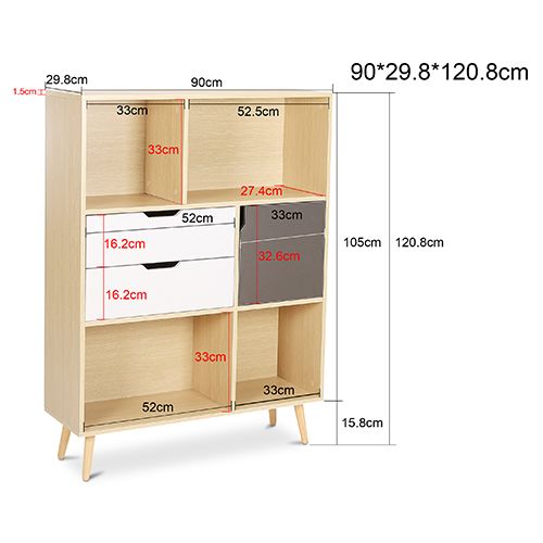 Scaffale in Legno - Stile Scandinavo - Polani