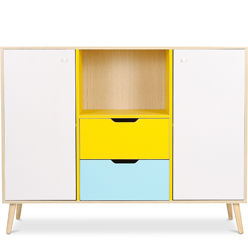 Credenza in Legno - Design Multicolore - Stile Scandinavo - Graep