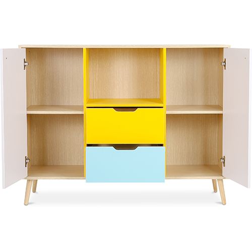 Credenza in Legno - Design Multicolore - Stile Scandinavo - Graep