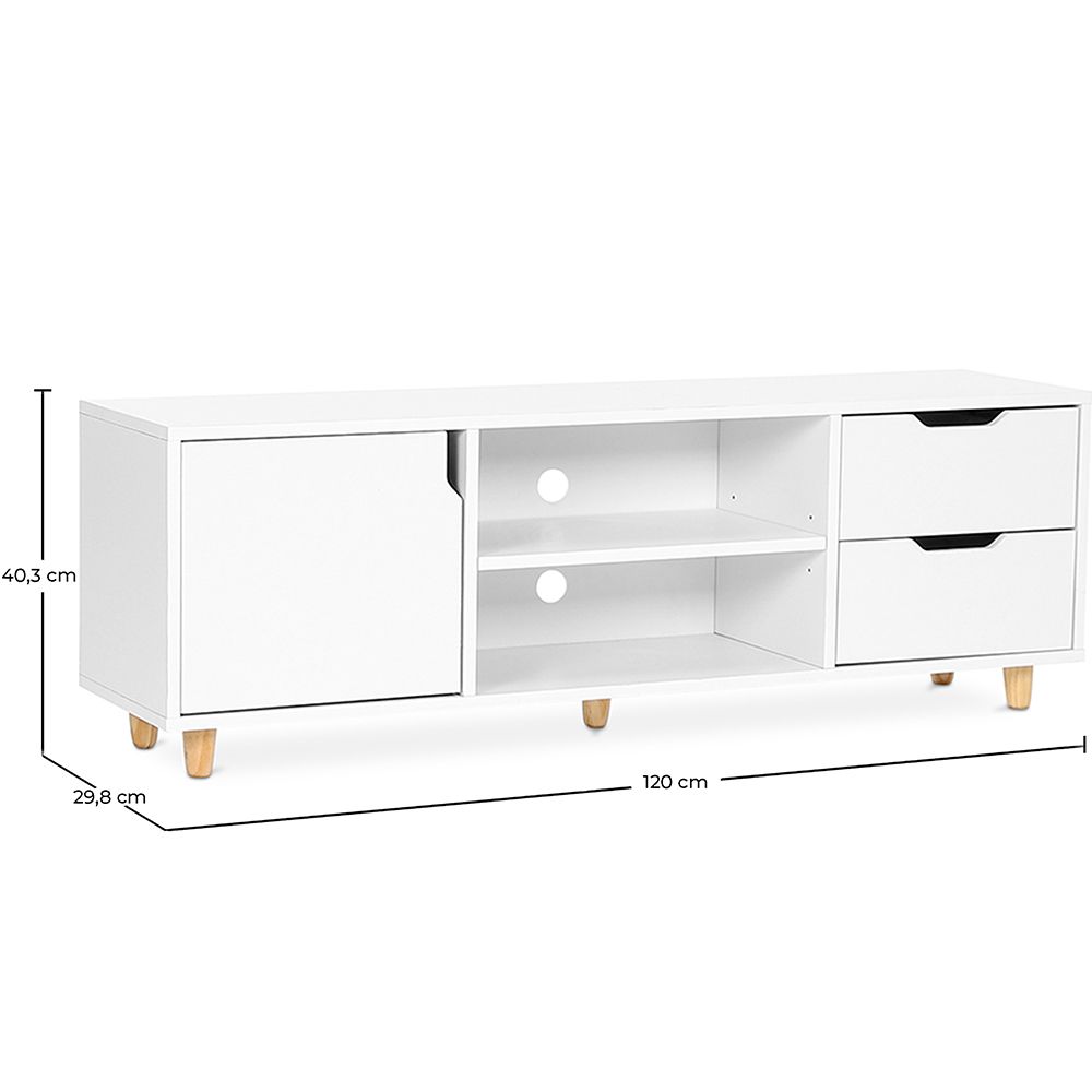 Mobile TV in Legno - Stile Scandinavo - Wiam