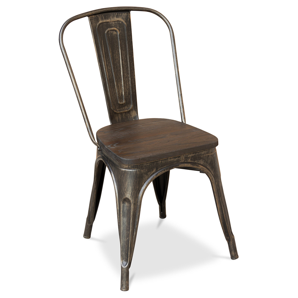 Sedia Bistrot Metalix Seduta in Legno Nuova edizione - Metallo