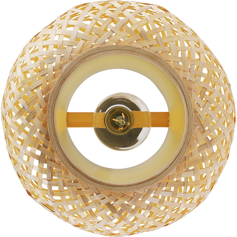 Lampada da soffitto in bambù - Lampada a sospensione in stile Boho Bali - Karen