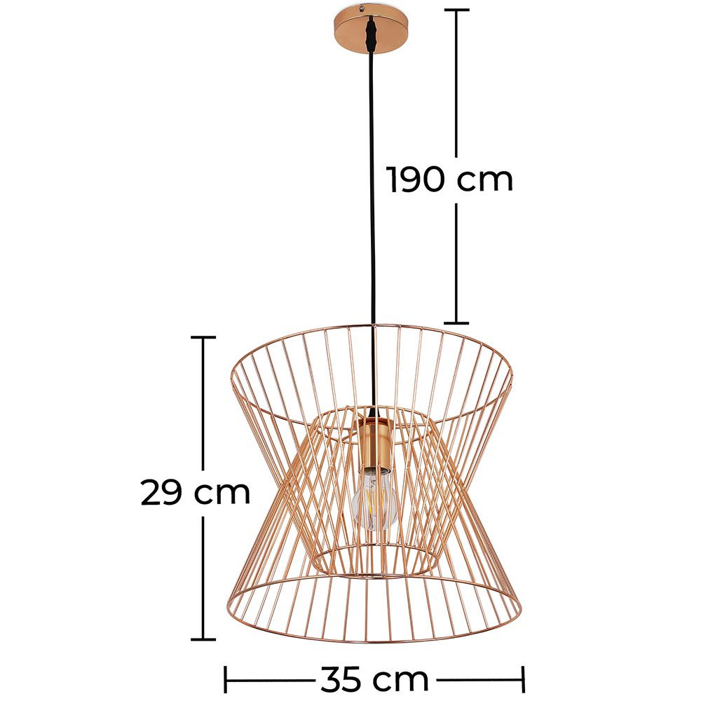 Lampada da soffitto retrò - Lampada a sospensione - Lena