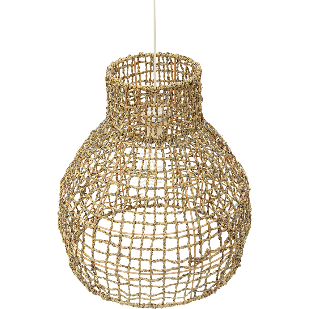 Lampadario In Rattan Naturale Design Boho Bali - Chi