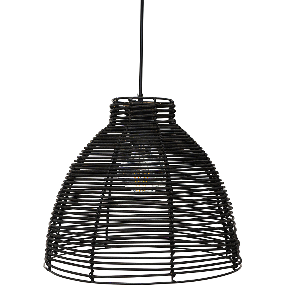 Lampadario In Rattan Naturale Design Boho Bali - Tui