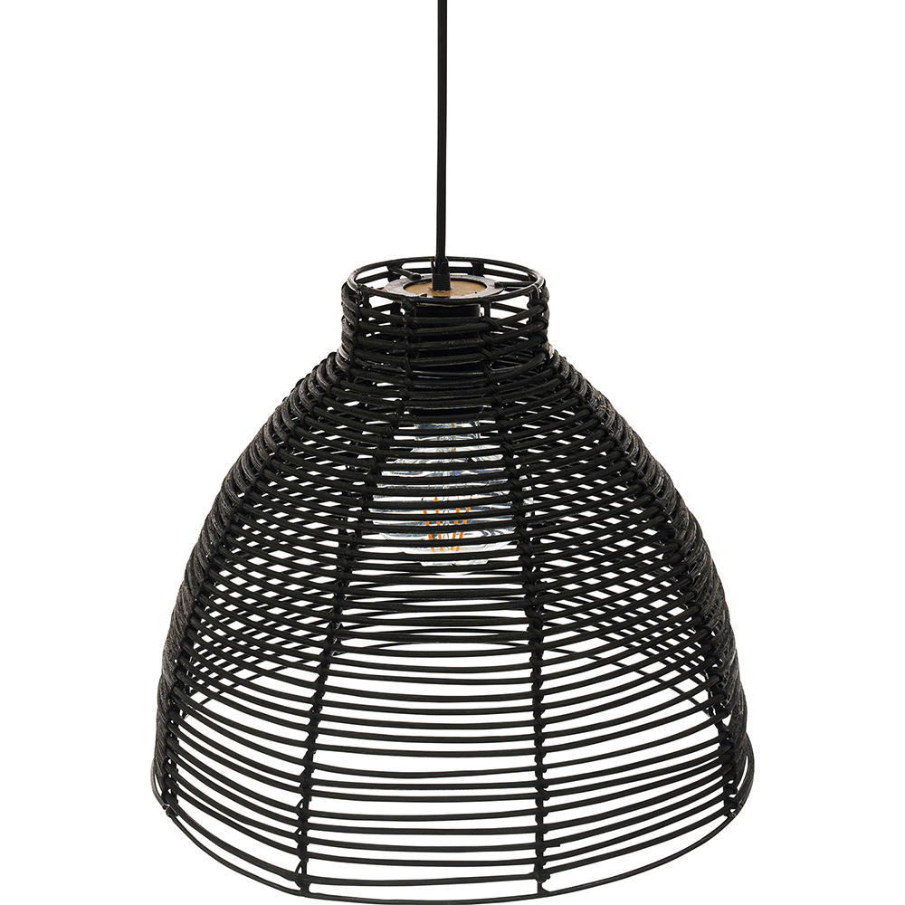 Lampadario In Rattan Naturale Design Boho Bali - Tui