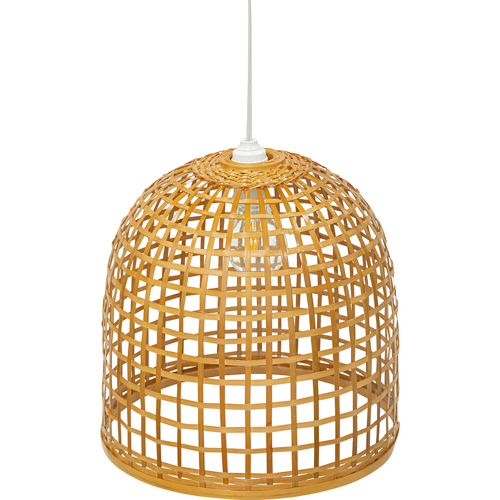 Lampadario In Bambù Naturale Design Boho Bali - Suong