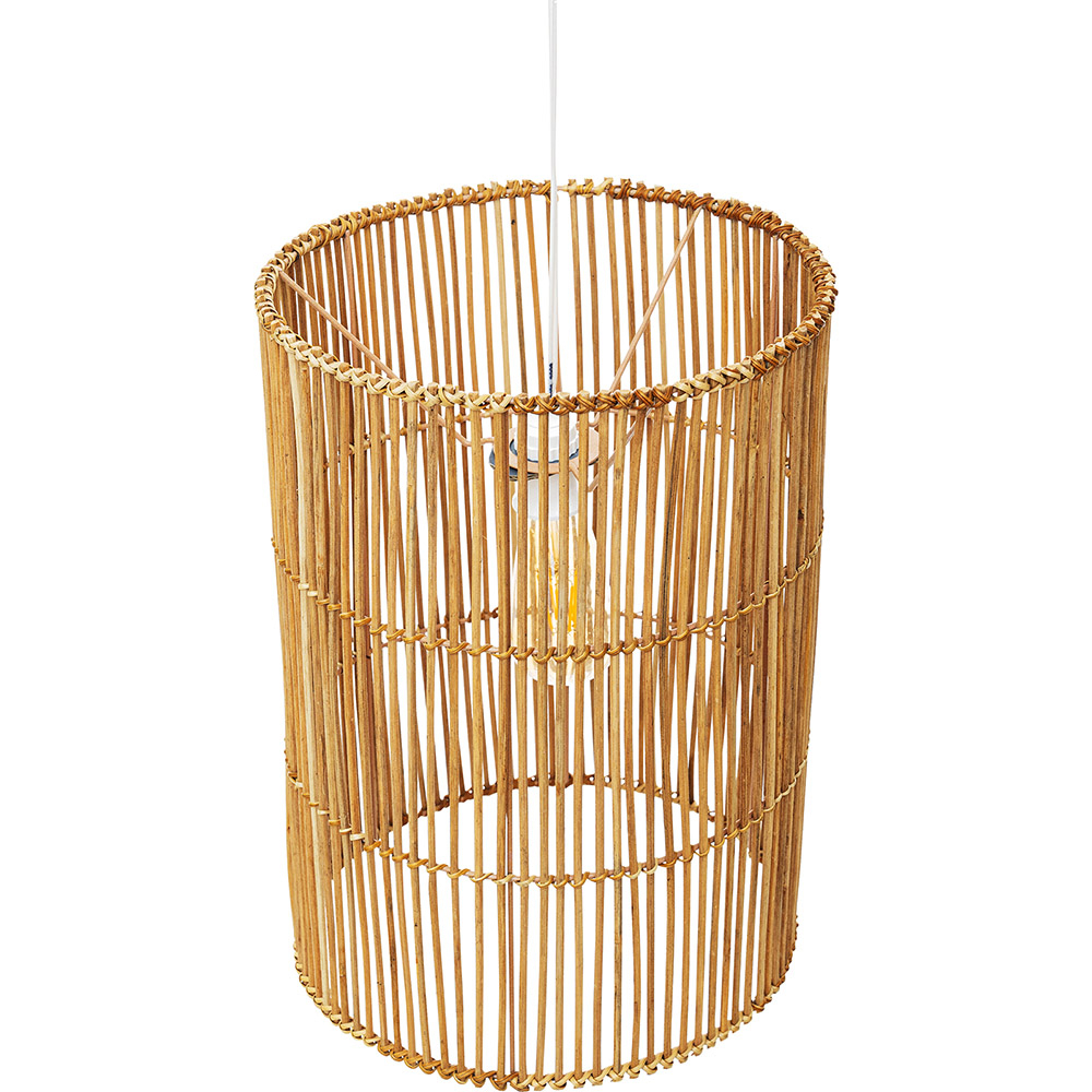 Lampadario In Rattan Naturale Design Boho Bali - Deing