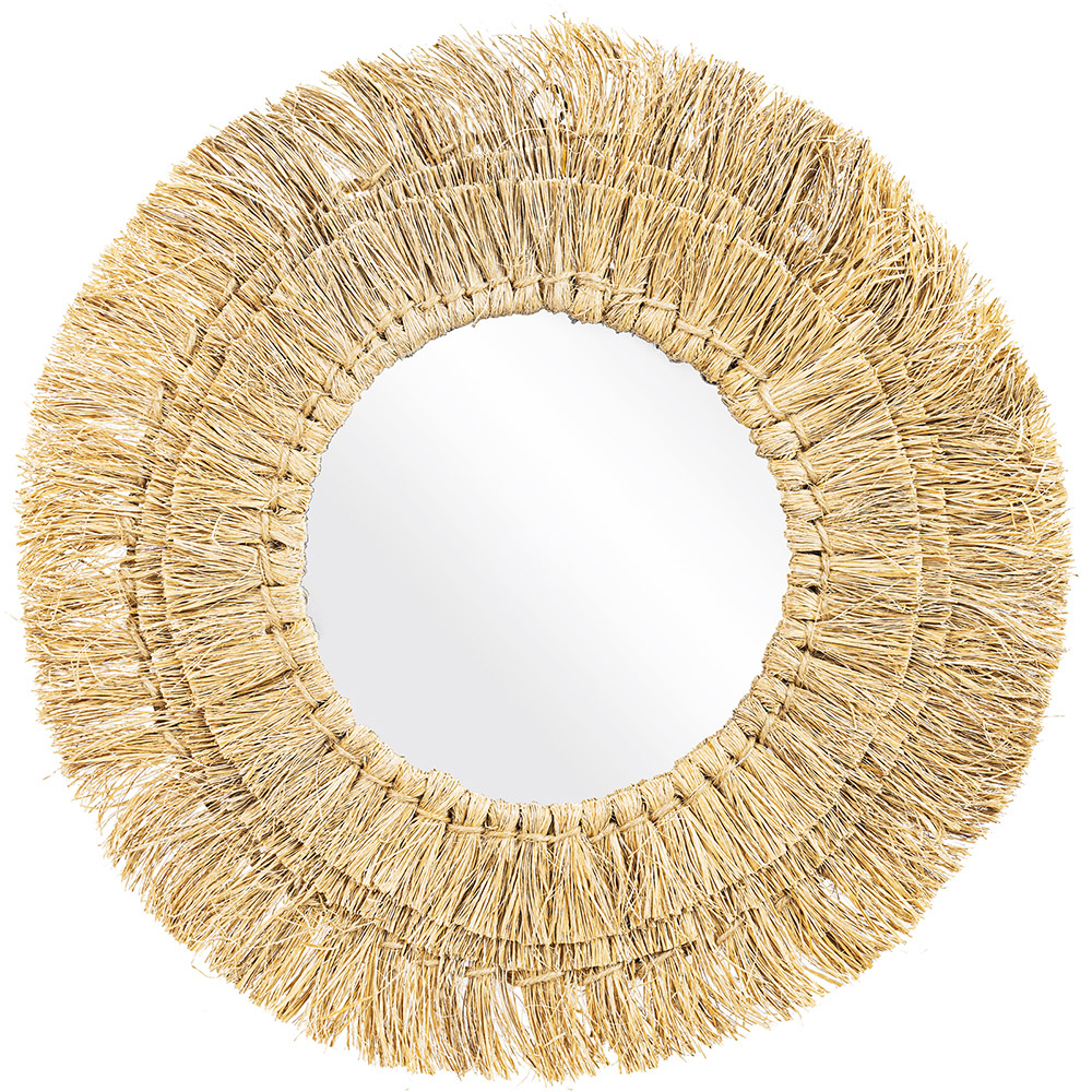  Specchio da Parete - Rotondo Boho Bali (60 cm) - Qui