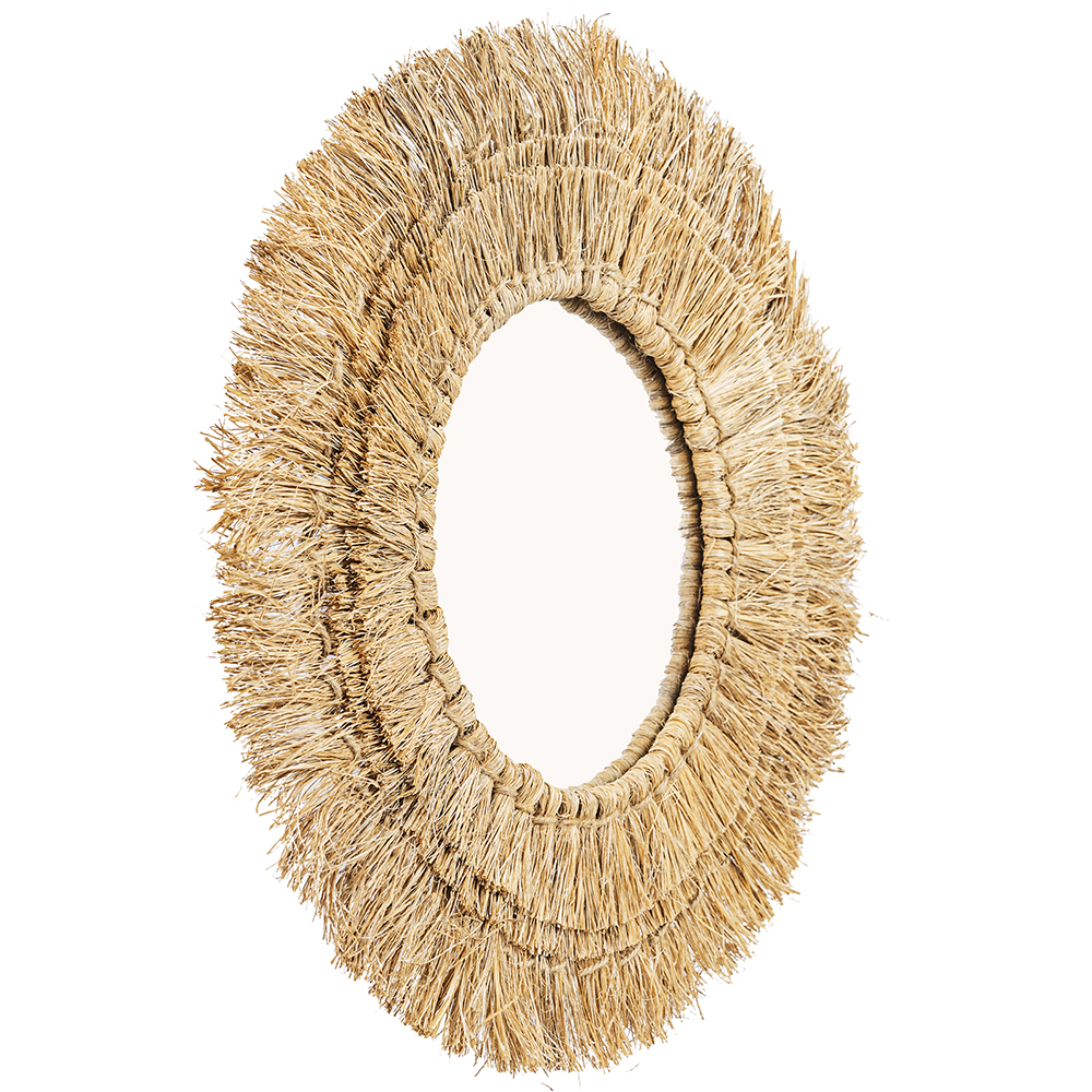  Specchio da Parete - Rotondo Boho Bali (60 cm) - Qui