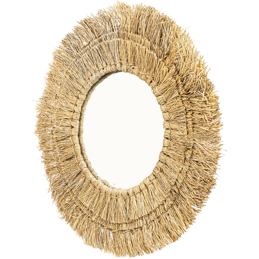  Specchio da Parete - Rotondo Boho Bali (60 cm) - Qui