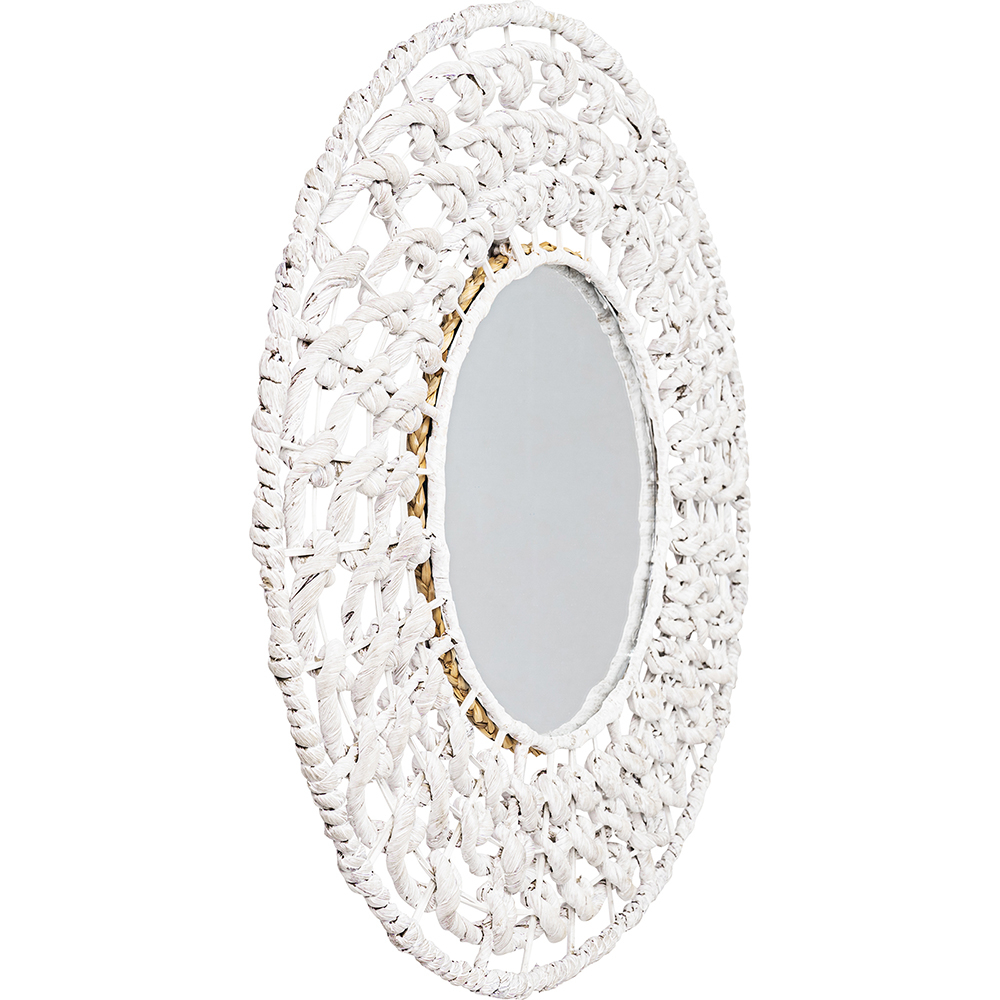  Specchio da Parete - Rotondo Boho Bali (60 cm) - Chiua