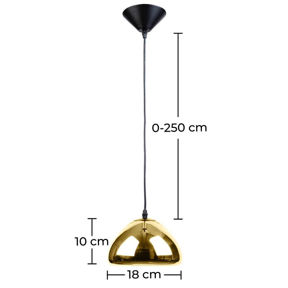 Lampadario Empty - 18cm - Metallo Cromato