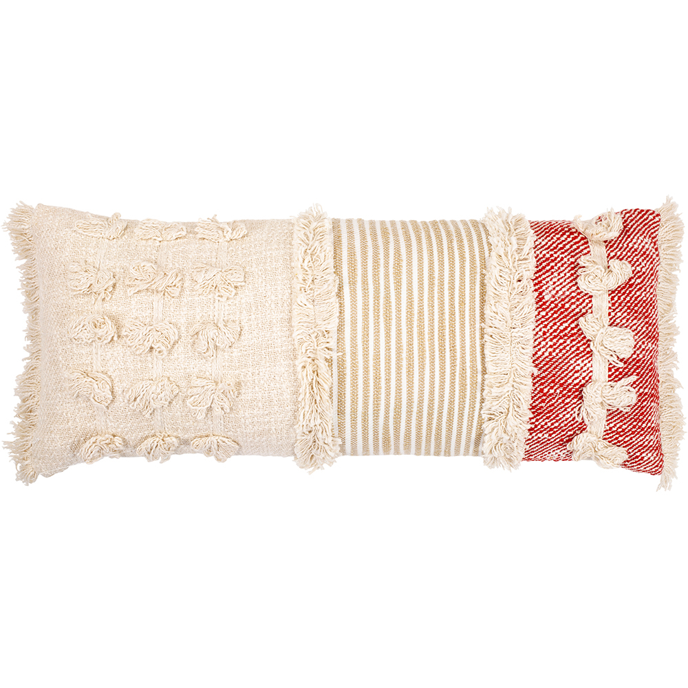 Cuscino Rettangolare in Stile Boho Bali, Cotone fodera + imbottitura - Evanora