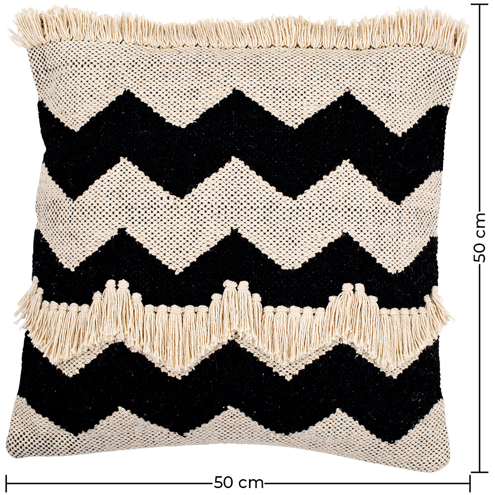Cuscino Quadrato di Cotone in Stile Boho Bali fodera + imbottitura - Gwen