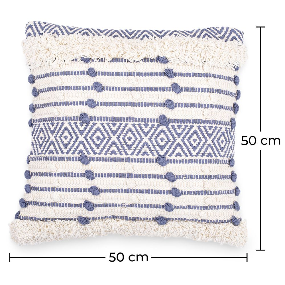 Cuscino Quadrato di Cotone in Stile Boho Bali fodera + imbottitura - Laurie
