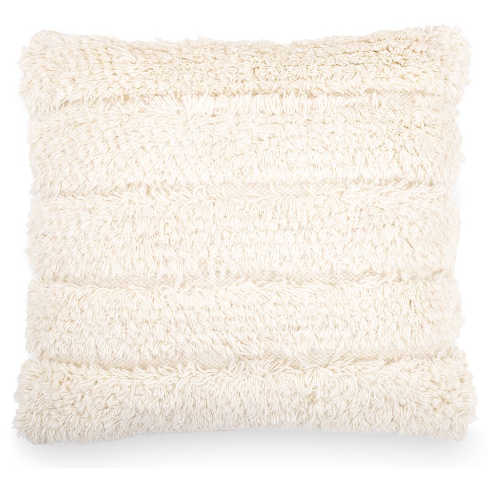 Federa per cuscino Akasha 100% Lana fodera + imbottitura - Stile Rustico - 50x50 cm + cuscino incluso