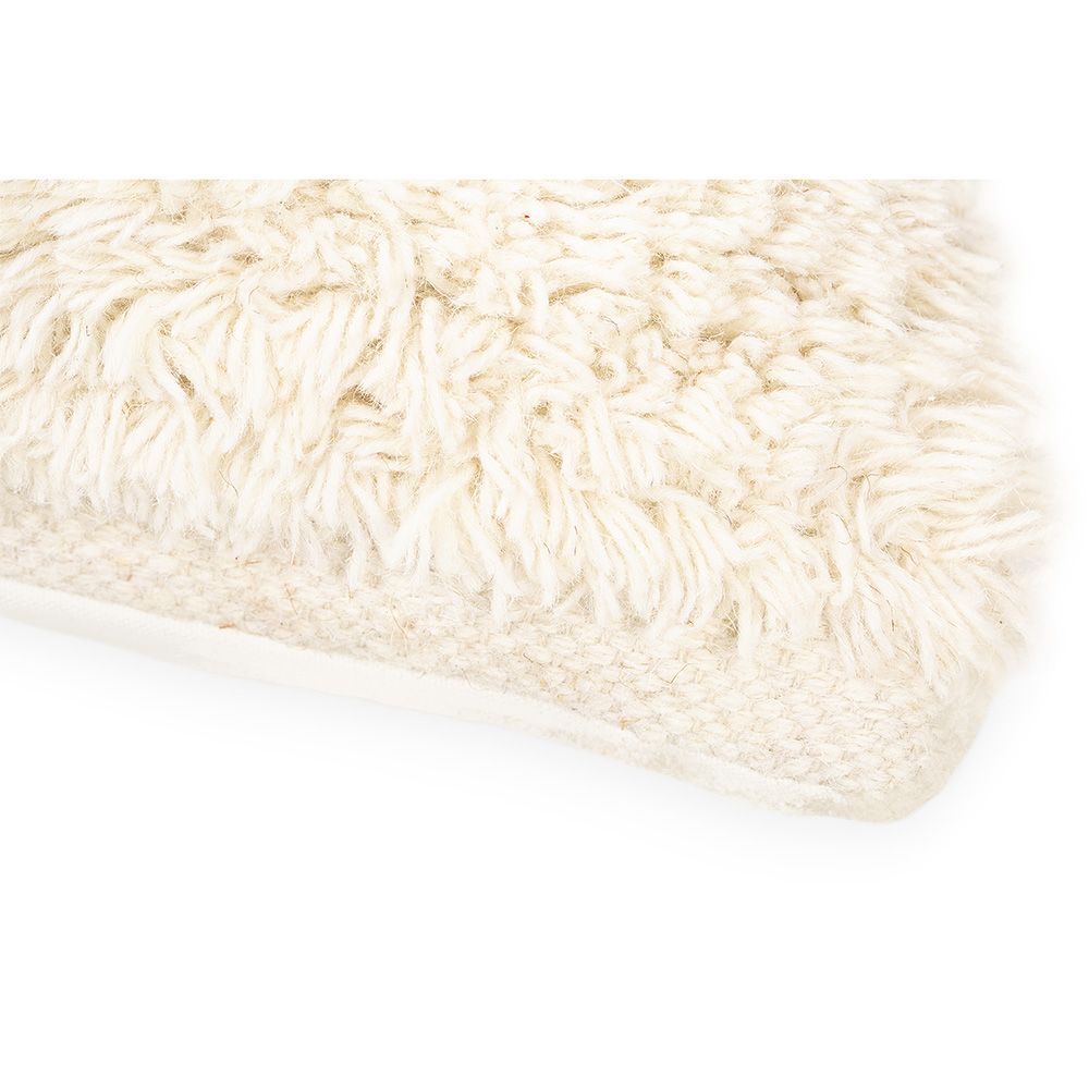 Federa per cuscino Akasha 100% Lana fodera + imbottitura - Stile Rustico - 50x50 cm + cuscino incluso