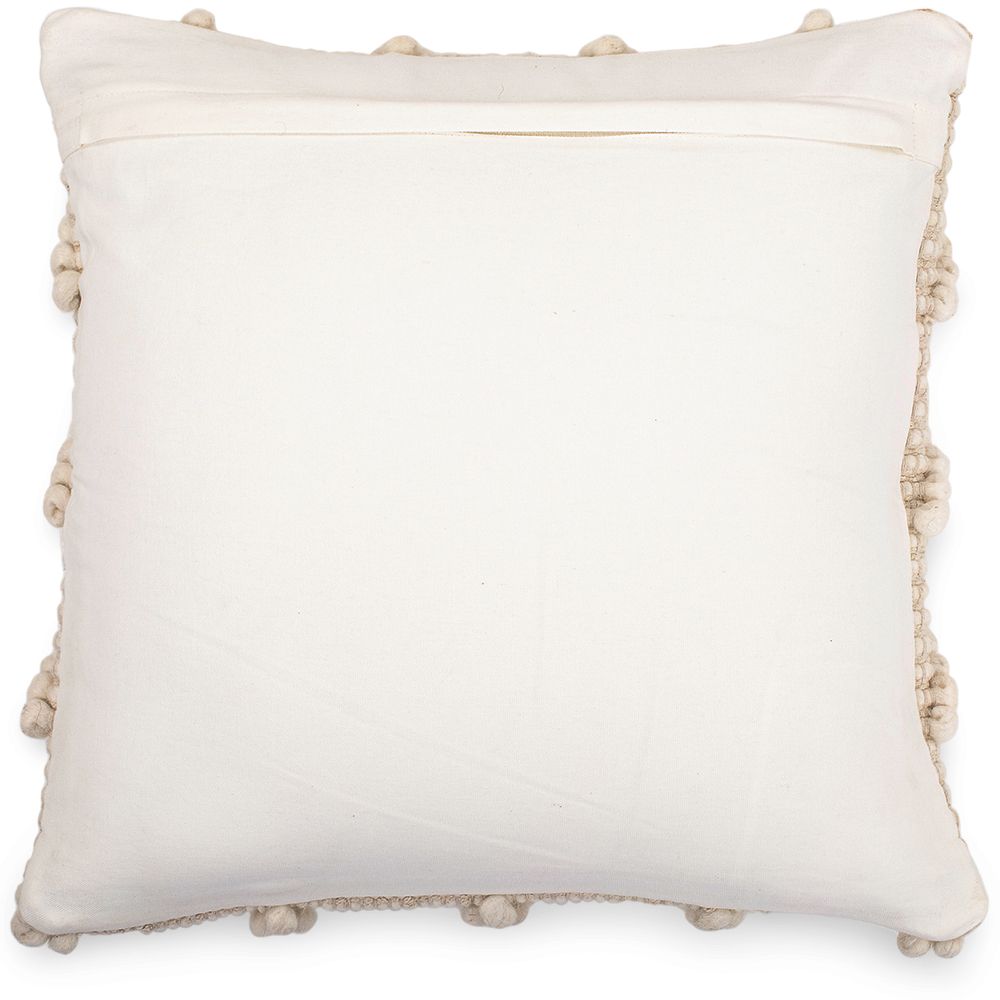 Federa per cuscino Chewuna 100% Lana fodera + imbottitura - Stile Rustico - 50x50 cm + cuscino incluso
