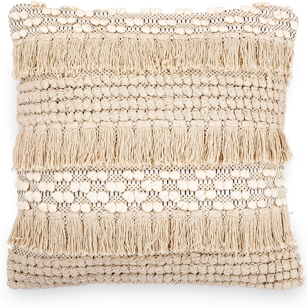 Cuscino Quadrato di Cotone in Stile Boho Bali fodera + imbottitura - Serba