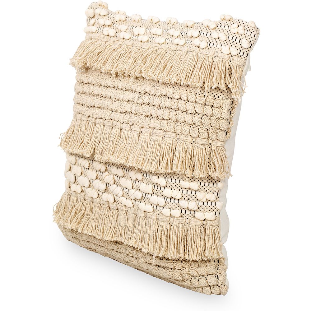 Cuscino Quadrato di Cotone in Stile Boho Bali fodera + imbottitura - Serba