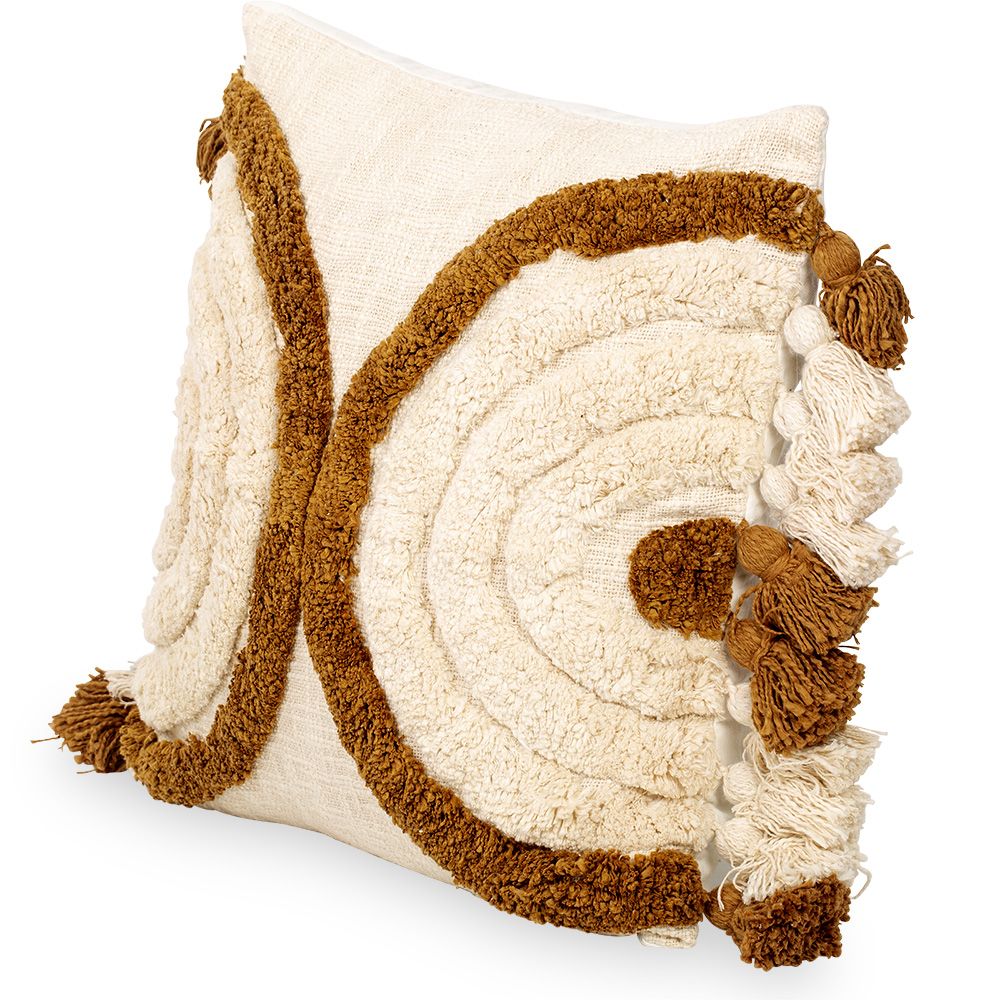 Cuscino Quadrato di Cotone in Stile Boho Bali fodera + imbottitura - Belvia