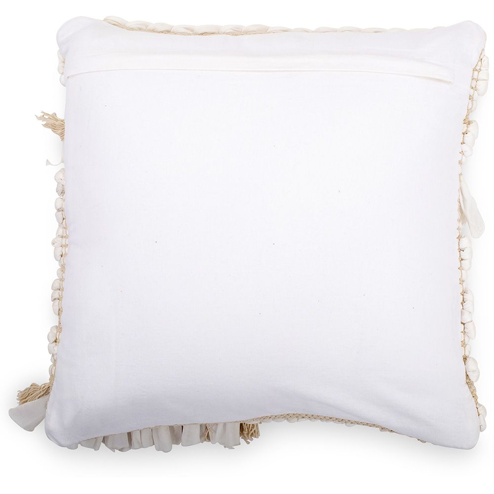 Cuscino Quadrato di Filato riciclato in Stile Boho Bali fodera + imbottitura - Chloe