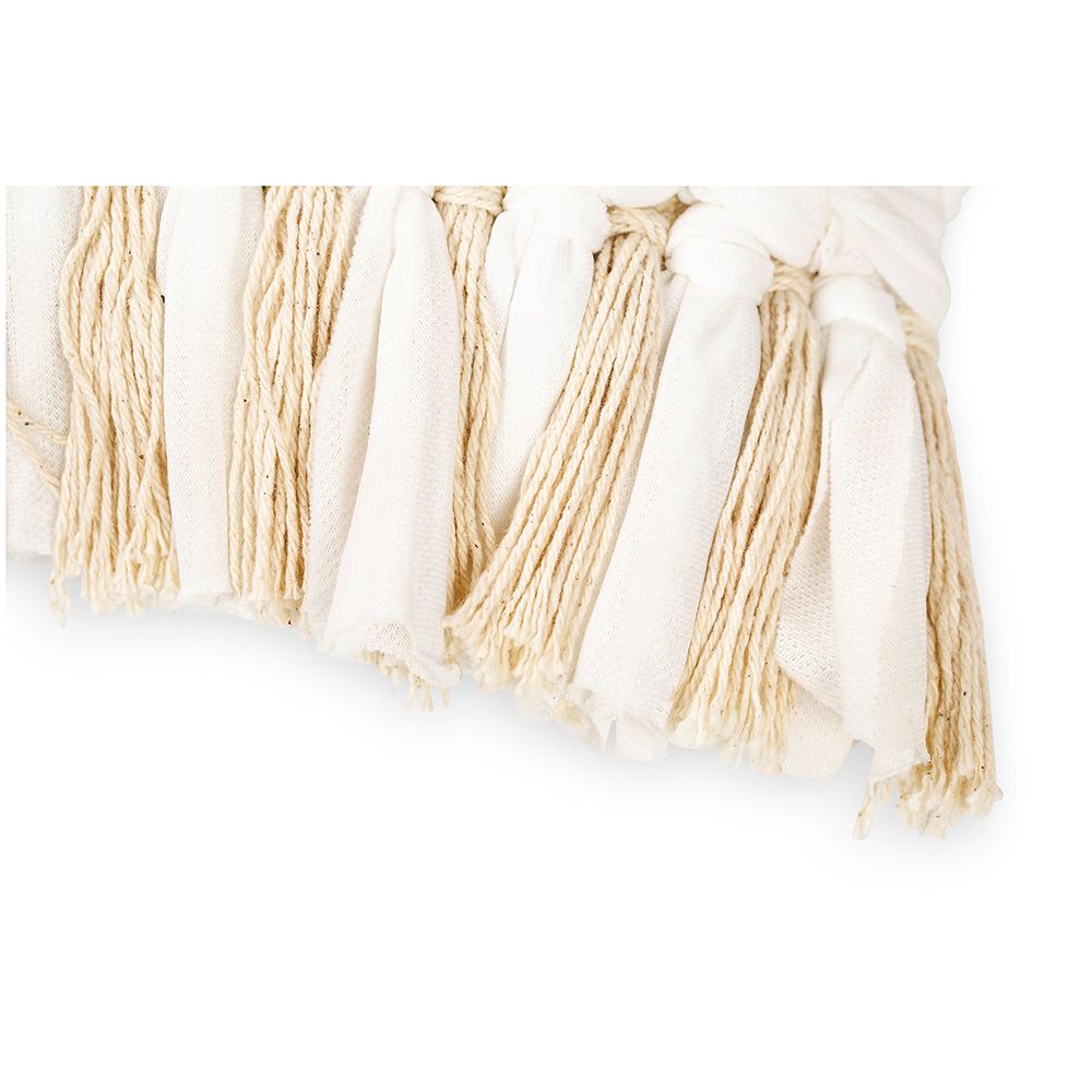Cuscino Quadrato di Filato riciclato in Stile Boho Bali fodera + imbottitura - Chloe