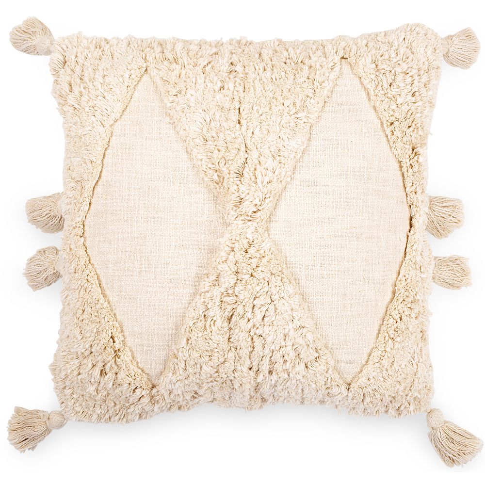 Cuscino Quadrato di Cotone in Stile Boho Bali fodera + imbottitura - Laily