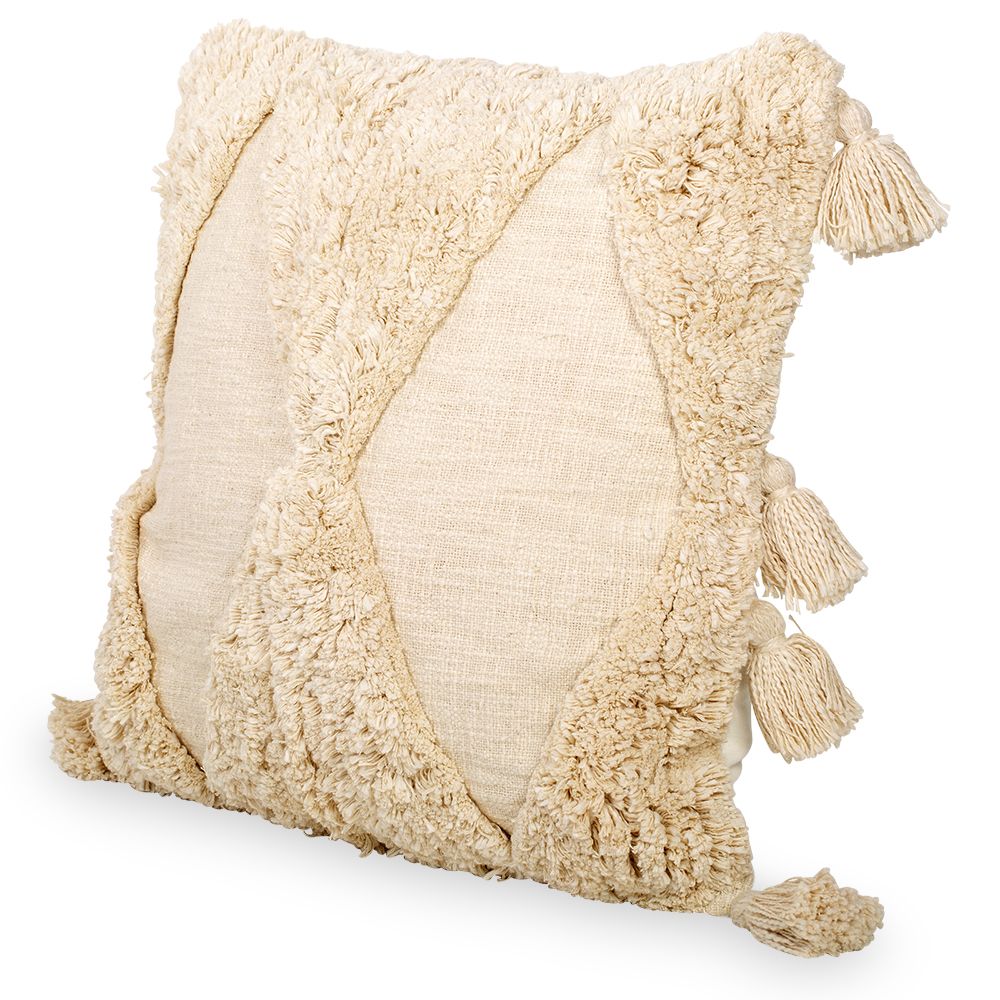 Cuscino Quadrato di Cotone in Stile Boho Bali fodera + imbottitura - Laily