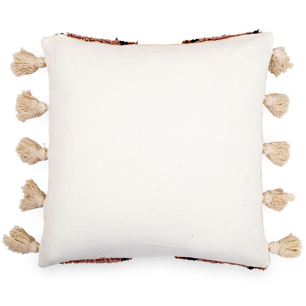 Cuscino Quadrato di Cotone in Stile Boho Bali fodera + imbottitura - Eloise