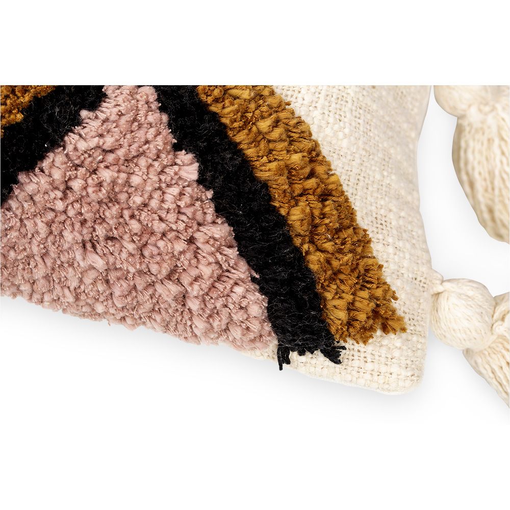 Cuscino Quadrato di Cotone in Stile Boho Bali fodera + imbottitura - Eloise
