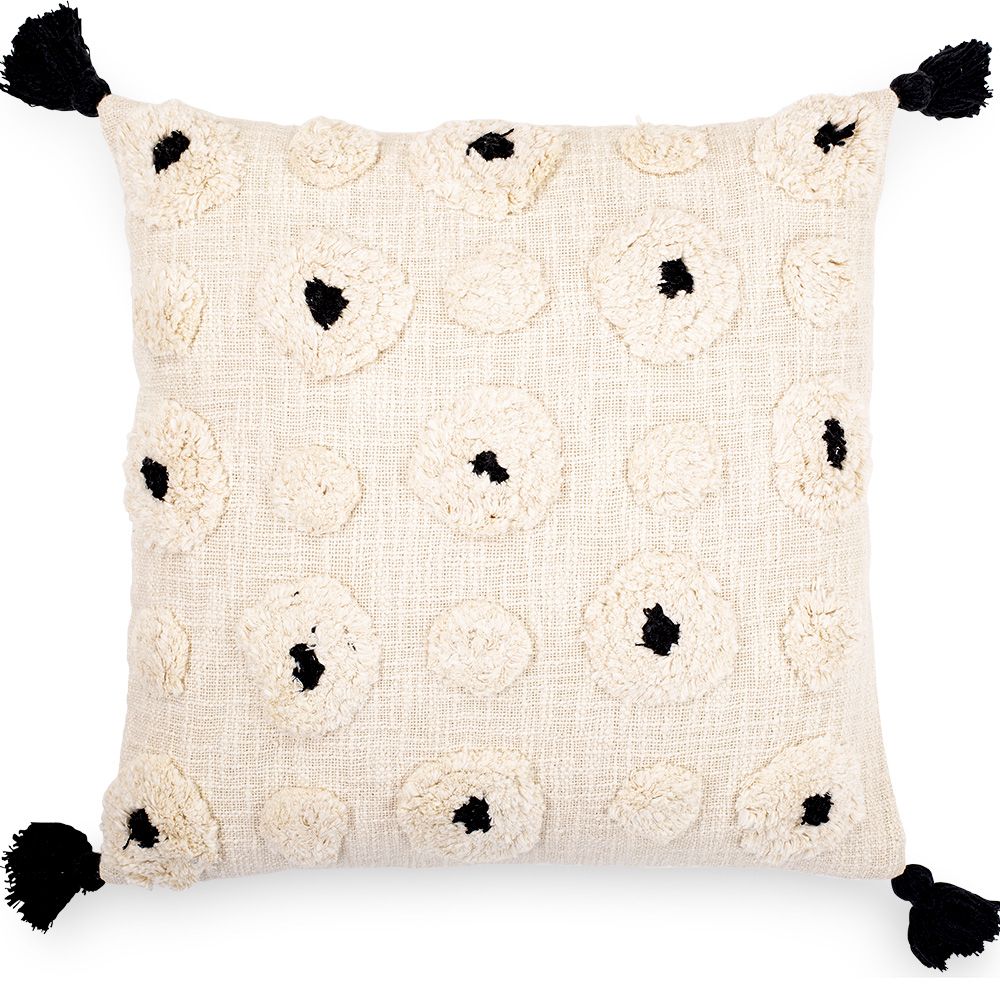 Cuscino Quadrato di Cotone in Stile Boho Bali fodera + imbottitura - Clara
